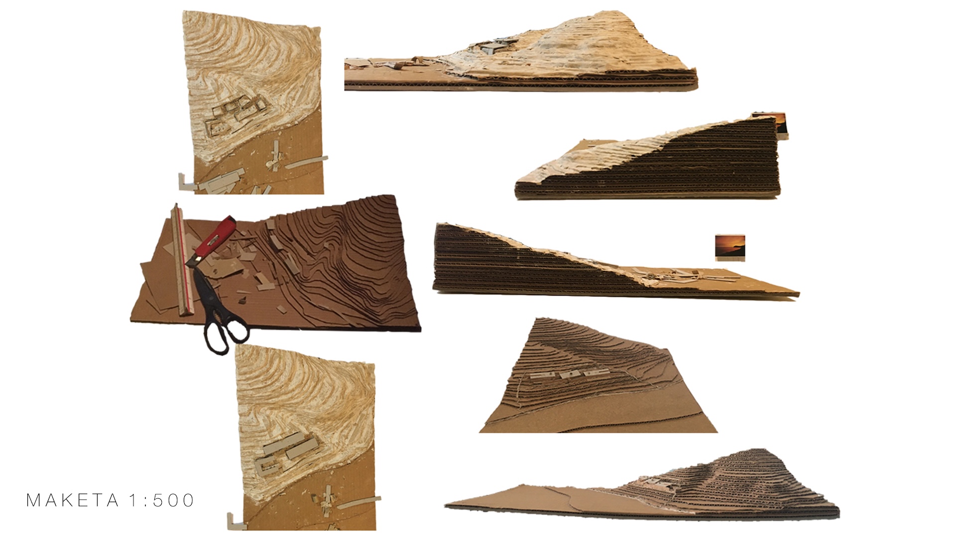 5.WORKING LAYOUT MAQUETTE, SCALE 1.500