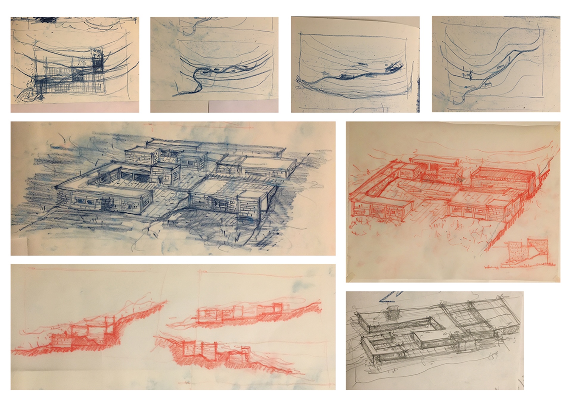 9.SKETCHES FOR FINDING THE BASIC COMPOSITIONAL IDEA