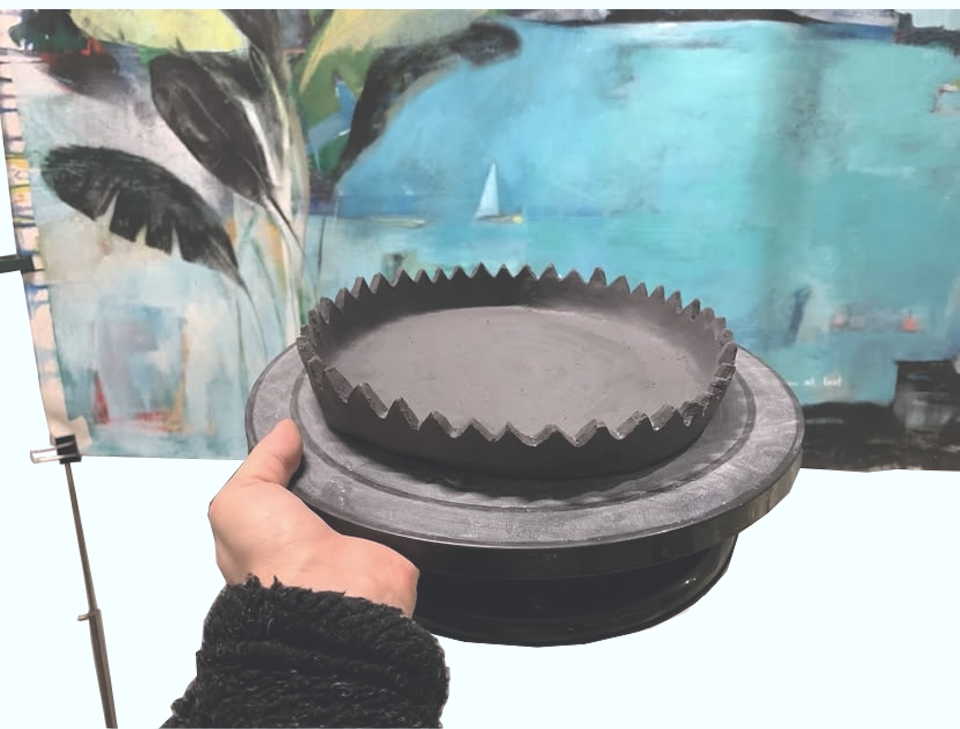 C03.7.1920.MIDNIGHT AEGEAN PLATE